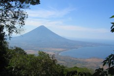 view from volcan maderas to volcan concepcion