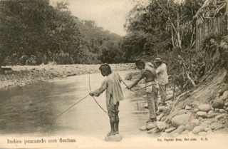 indians fishing in talamanca