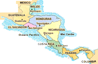 karte zentralamerikas